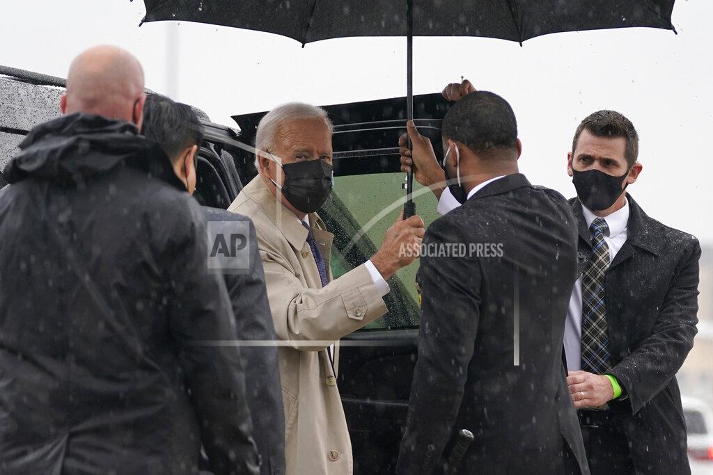 Evan Vucci President Joe Biden arrives to board Air Force One for a trip to Pittsburgh to deliver a speech on infrastructure, Wednesday, March 31, 2021, in Andrews Air Force Base, Md. (AP Photo/Evan Vucci)