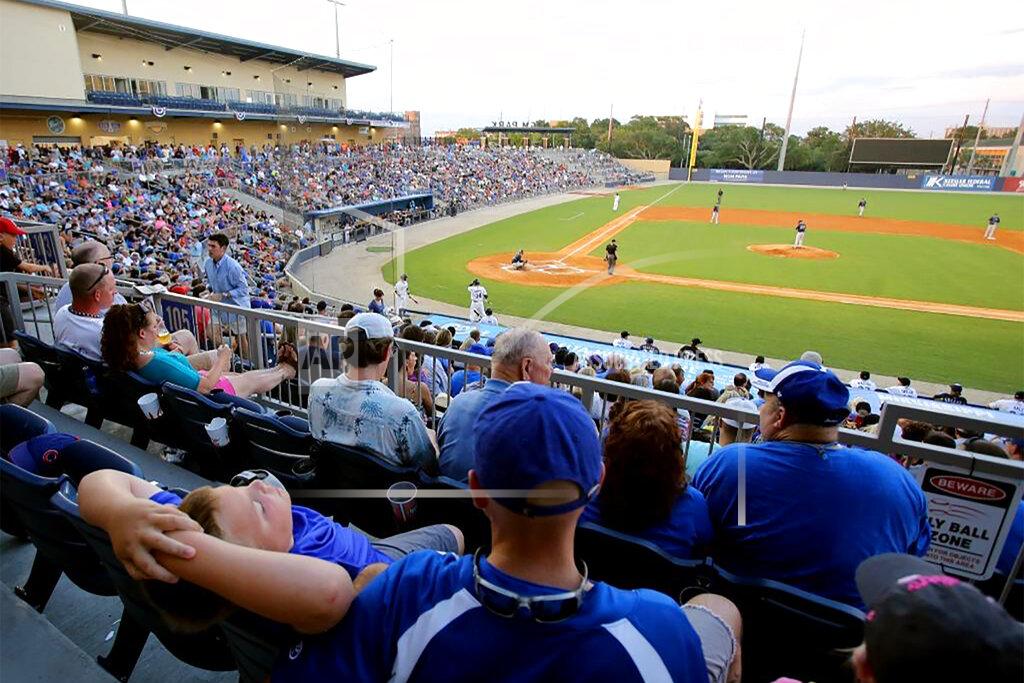 Amanda Mccoy FILE - In this June 6, 2015, file photo, fans enjoy the Biloxi Shuckers minor league baseball game against the Mobile Bay Bears at a sold out MGM Park during the first home game, in Biloxi, Miss. As oil spewed into the Gulf of Mexico from a blown-out BP well in 2010, residents wondered whether their home would ever be the same. But this much is clear: From a baseball stadium and beaches, to roads and a seashore ferry, with island and coastal restoration sprinkled throughout, life along the Gulf Coast is forever changed. (Amanda McCoy/The Sun Herald, via AP, File)
