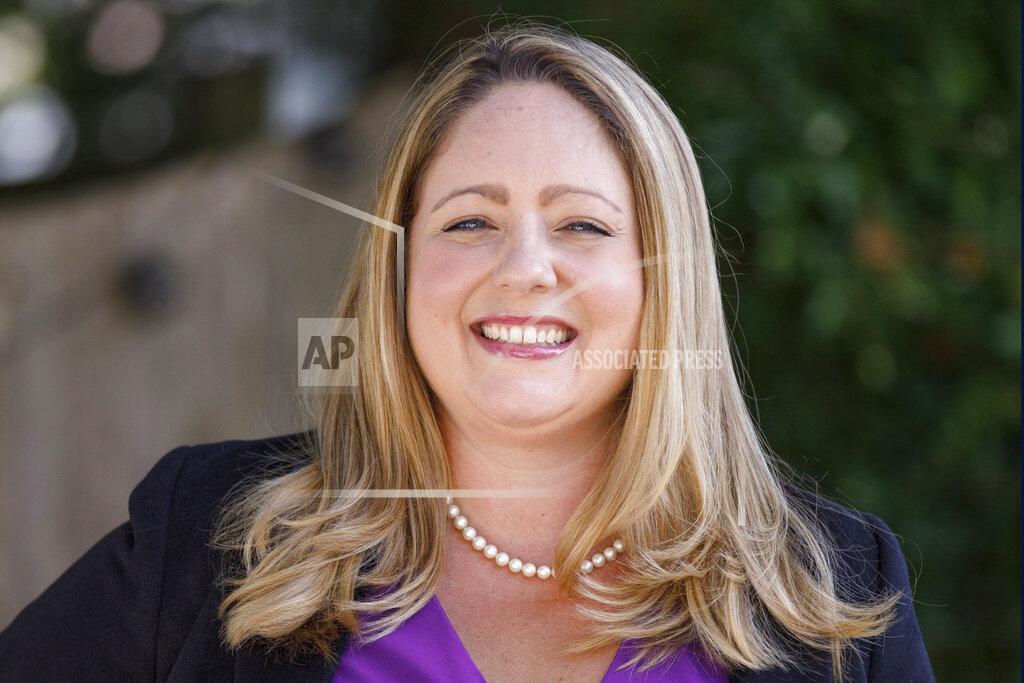 Bill Moree FILE - This file photo from Thursday Aug. 8, 2019, provided by the Stephanie for New Jersey campaign, shows Democratic congressional candidate Stephanie Schmid, who will challenge incumbent Republican U.S. Rep. Christopher Smith in New Jersey's 4th Congressional District race. (Bill Moree/Stephanie for New Jersey campaign via AP, File)