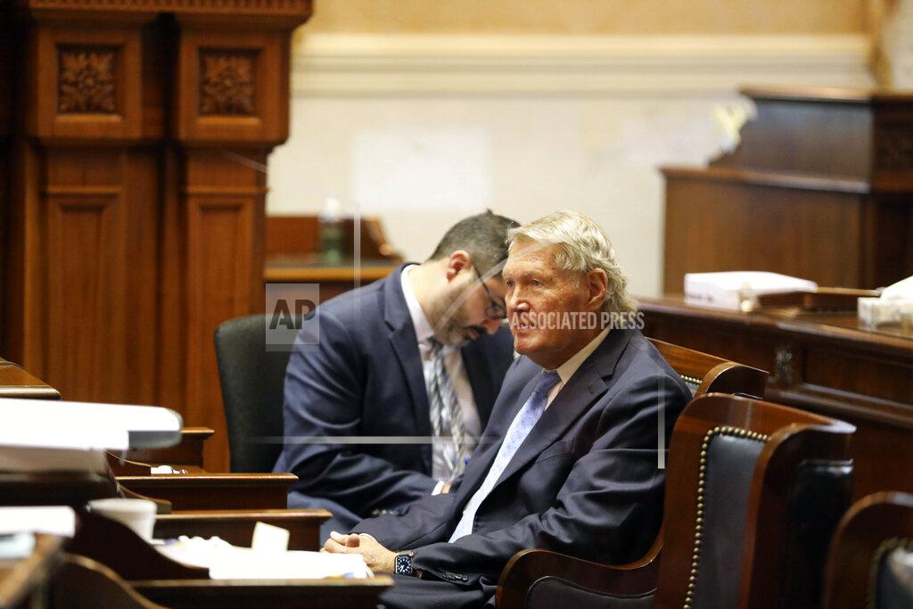 Jeffrey Collins South Carolina Senate Finance Chairman Harvey Peeler, R-Gaffney, listens as the Senate debates the state budget, Tuesday, April 26, 2022, in Columbia, S.C. (AP Photo/Jeffrey Collins)