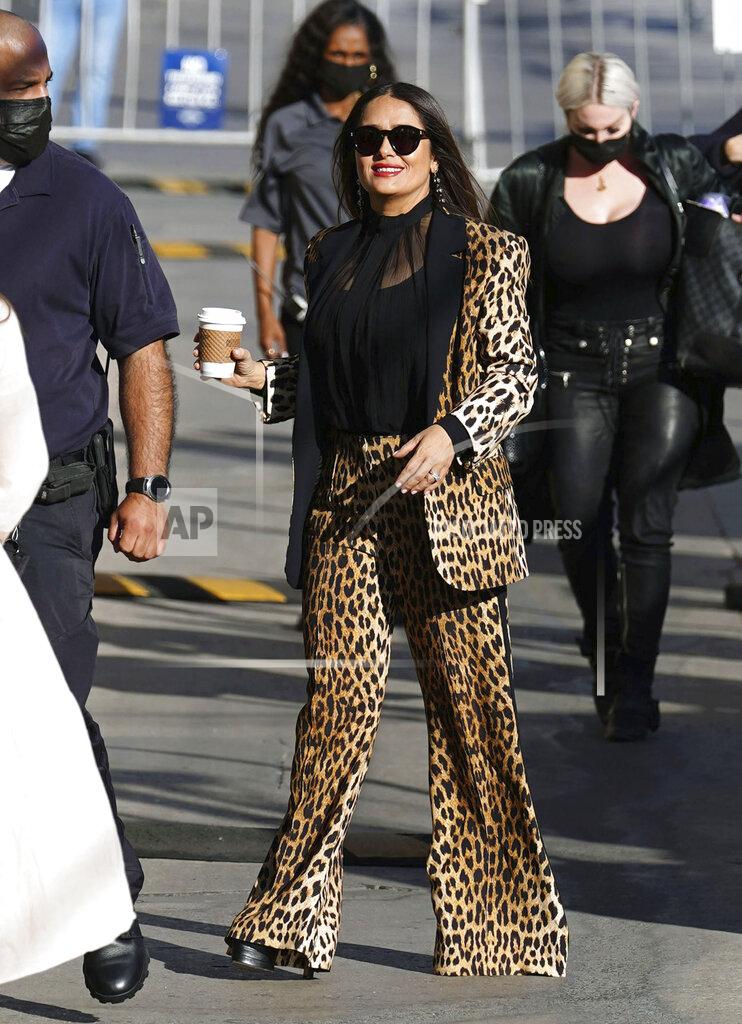 Salma Hayek at 'Jimmy Kimmel Live!' in Los Angeles - 10/14/21