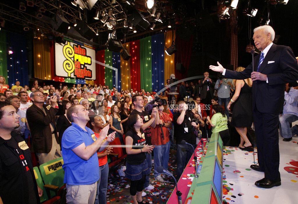 Damian Dovarganes Game show host Bob Barker, 83, receives a standing ovation as he tapes his final episode of "The Price Is Right" in Los Angeles on June 6, 2007. The longest-running game show in television history is celebrating it’s 50th season. (AP Photo/Damian Dovarganes, File)