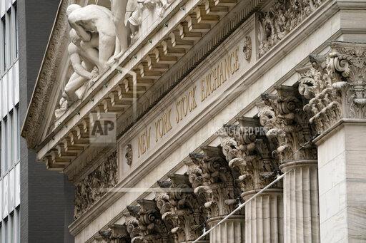 The New York Stock Exchange operates during normal business hours in the Financial District, Wednesday, Oct. 13, 2021, in the Manhattan borough of New York. Stocks are opening higher on Wall Street Friday, Oct. 15, setting the market up to end the week on a strong note after a sluggish start. (AP Photo/John Minchillo)