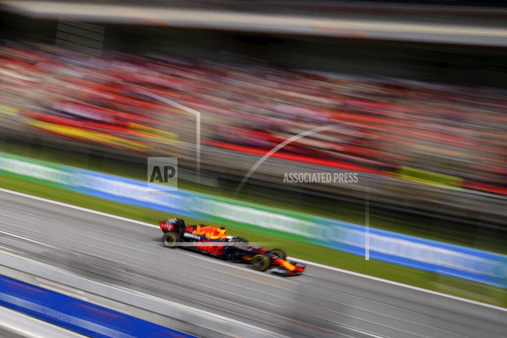 Emilio Morenatti Red Bull driver Max Verstappen of the Netherlands steers his car during the Spanish Formula One Grand Prix at the Barcelona Catalunya racetrack in Montmelo, just outside Barcelona, Spain, Sunday, May 9, 2021. (AP Photo/Emilio Morenatti)