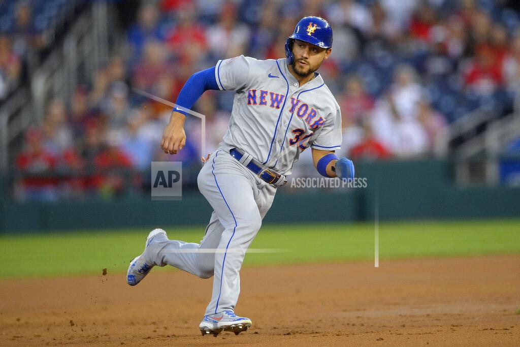 Nick Wass New York Mets' Michael Conforto runs to third on a double by Kevin Pillar during the second inning of the team's baseball game against the Washington Nationals on Friday, Sept. 3, 2021, in Washington. (AP Photo/Nick Wass)