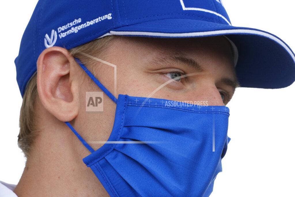 Nick Didlick Haas driver Mick Schumacher, of Germany, responds to a question during a news conference before the Formula One U.S. Grand Prix auto race at Circuit of the Americas, Thursday, Oct. 21, 2021, in Austin, Texas. (AP Photo/Nick Didlick)