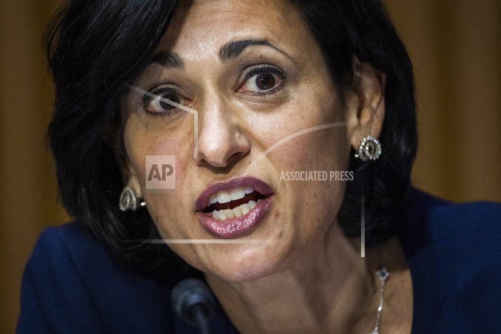 Jim Lo Scalzo FILE - In this May 11, 2021 photo, Rochelle Walensky, Director of the US Centers for Disease Control and Prevention, testifies before a Senate Health, Education, Labor, and Pensions, Tuesday, May 11, 2021 on Capitol Hill in Washington. (Jim Lo Scalzo/Pool via AP)