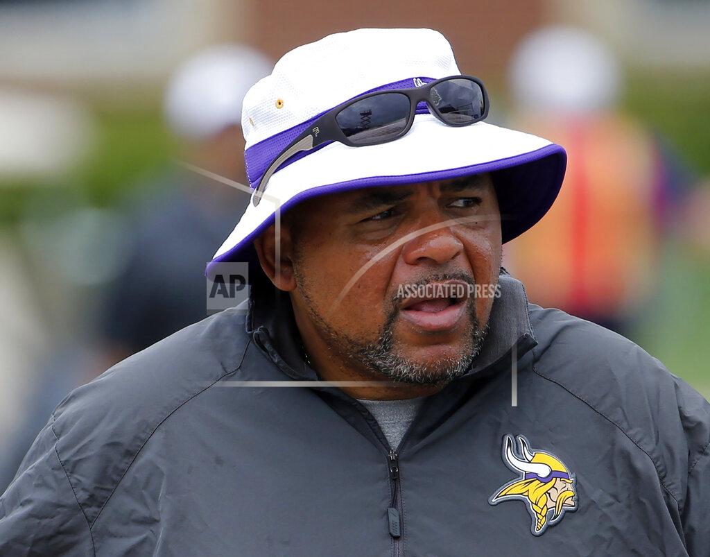 Charles Rex Arbogast FILE - In this July 27, 2015, file photo, Minnesota Vikings defensive line coach Andre Patterson walks to the practice fields at an NFL football training camp on the campus of Minnesota State University in Mankato, Minn. Vikings coach Mike Zimmer and Patterson have worked together for four different teams, a football friendship of white and Black coaches renewed when Zimmer was hired by the Vikings and put Patterson on his staff. As Vikings players initiated deep discussions about race and justice on Thursday, Aug. 27, 2020, Zimmer was startled to hear Patterson reveal his own frightening history of being pulled over by police for no apparent infraction. (AP Photo/Charles Rex Arbogast, File)