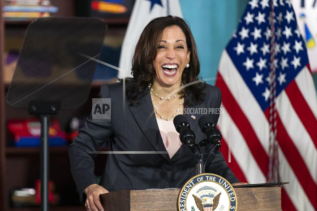 Manuel Balce Ceneta Vice President Kamala Harris speaks about child tax credit during visit at CentroNia, a bilingual early childhood education school in northwest in Washington, Friday, June 11, 2021 . (AP Photo/Manuel Balce Ceneta)