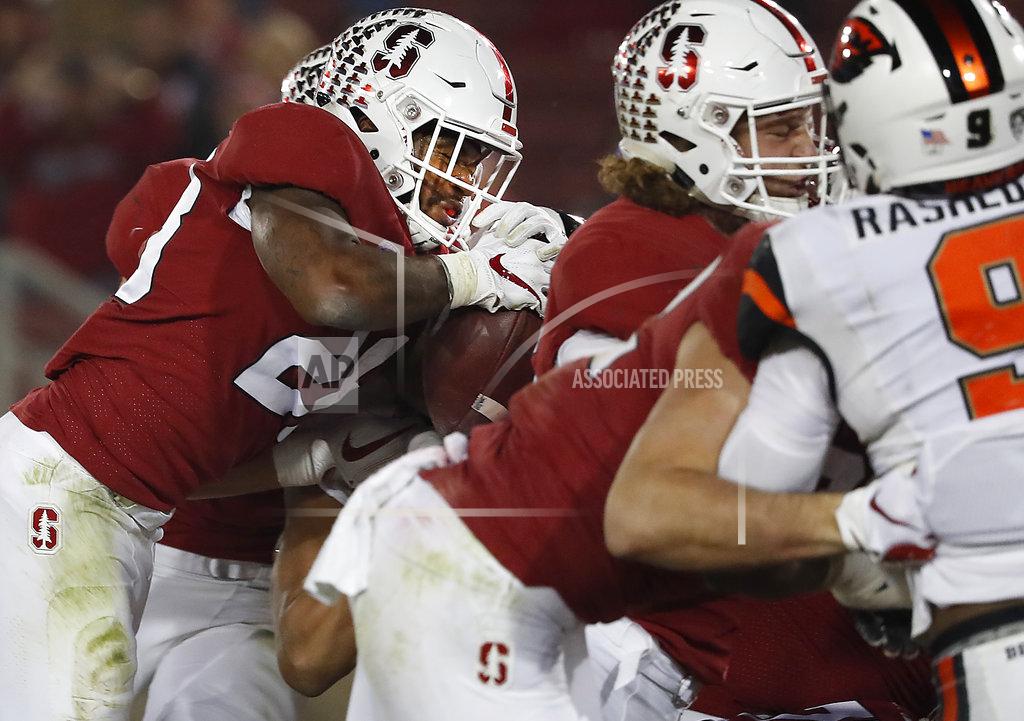 Tony Avelar Stanford running back Dorian Maddox (28) rushes for a touchdown against Oregon State in the second half during an NCAA college football game on Saturday, Nov. 10, 2018, in Stanford, Calif. Stanford won 48-17. (AP Photo/Tony Avelar)