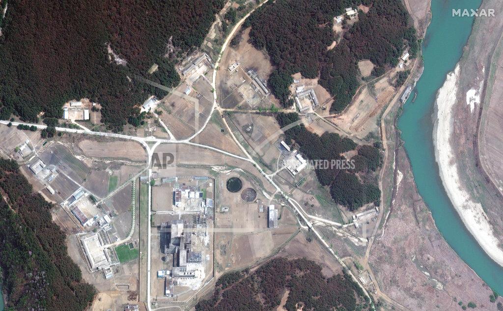Uncredited This satellite image provided by Maxar Technologies shows an overview of 50MWe reactor and new excavation at the Yongbyon facility in North Korea, April 20, 2022. (Satellite image ©2022 Maxar Technologies via AP)