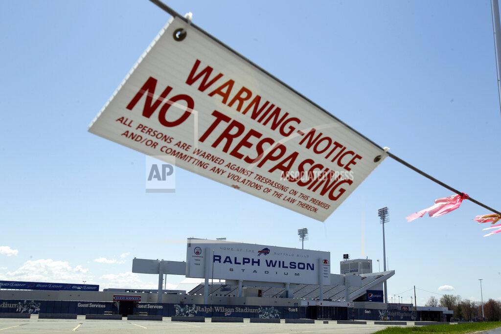 David Duprey FILE - This May 5, 2011 photo shows Ralph Wilson Stadium in Orchard Park, N.Y., home of the Buffalo Bills, during the NFL football lockout. Eight years ago, when the NFL was hitting a mere 91 and counting, discord between players and owners reached such a fevered state that the league locked out the union. (AP Photo/David Duprey, File)