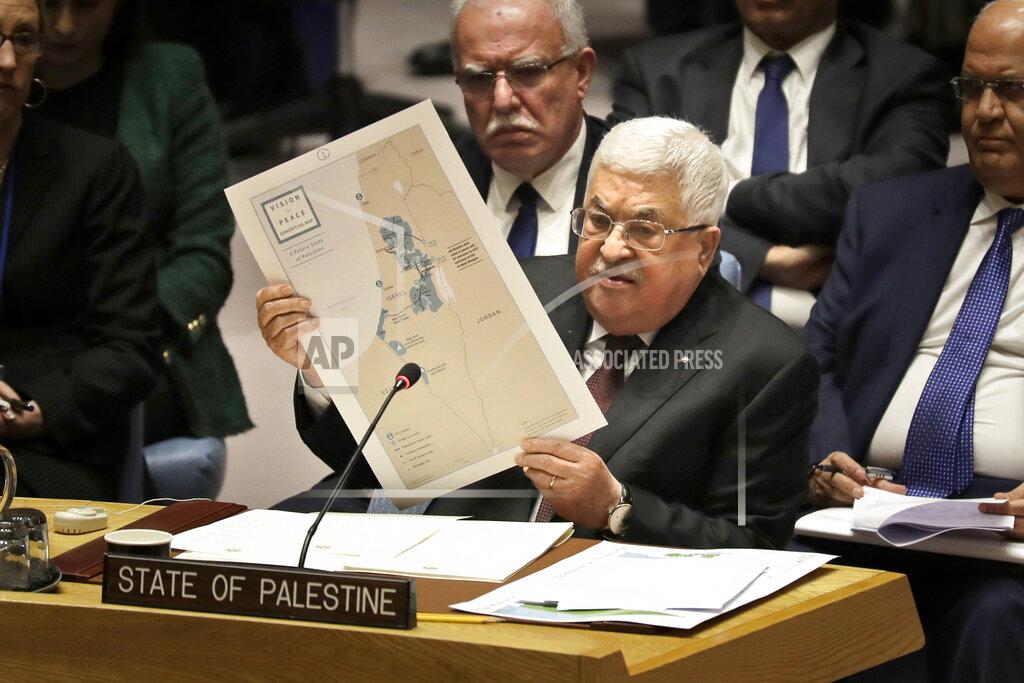 Seth Wenig FILE - In this Feb. 11, 2020 file photo, Palestinian President Mahmoud Abbas speaks during a Security Council meeting at United Nations headquarters. Abbas has announced that the first presidential and parliamentary elections since 2006 will be held later in 2021. The voting is seen as a key step in mending a rift between Abbas’ Fatah party that rules the West Bank and the Islamic militant group Hamas that controls the Gaza Strip. ( (AP Photo/Seth Wenig, File)