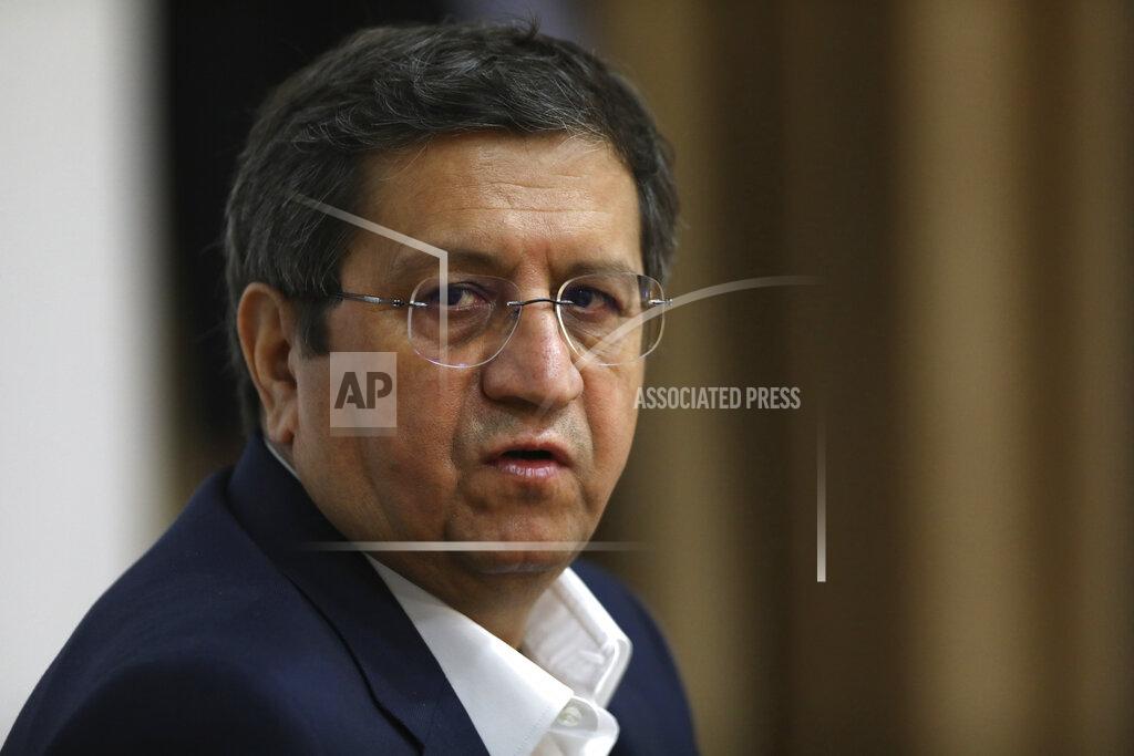 Vahid Salemi Former Iranian Central Bank chief Abdolnasser Hemmati, among the seven candidates allowed on the ballot for Friday’s presidential election, gives a press conference, in Tehran, Iran, Tuesday, June 15, 2021. Hemmati appealed Tuesday for better economic and political relations with the West, his most extensive attempt yet to attract reformist voters just days ahead of the poll. (AP Photo/Vahid Salemi)