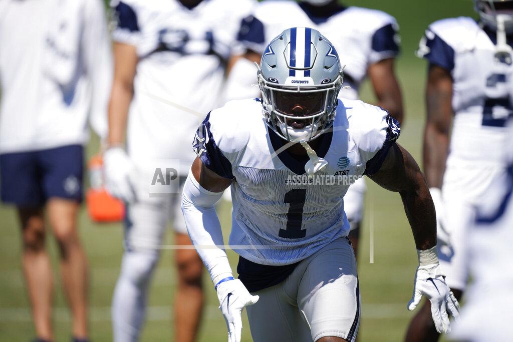 David Zalubowski Dallas Cowboys cornerback Kelvin Joseph takes part in drills during an NFL football practice Thursday, Aug. 11, 2022, at the Denver Broncos' headquarters in Centennial, Colo. (AP Photo/David Zalubowski)