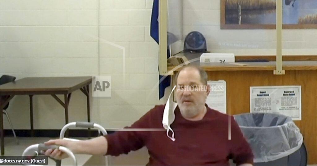 Uncredited In this image taken from court video, Harvey Weinstein attends a hearing from Wende Correctional Facility, a maximum security prison, near Buffalo, N.Y., Tuesday, June 15, 2021. A New York judge on Tuesday approved Weinstein's extradition to California, where he faces additional sexual assault charges, ending a legal fight prolonged by the COVID-19 pandemic, the defense's concerns about Weinstein's failing health and a squabble over paperwork. (New York Unified Court System via AP)