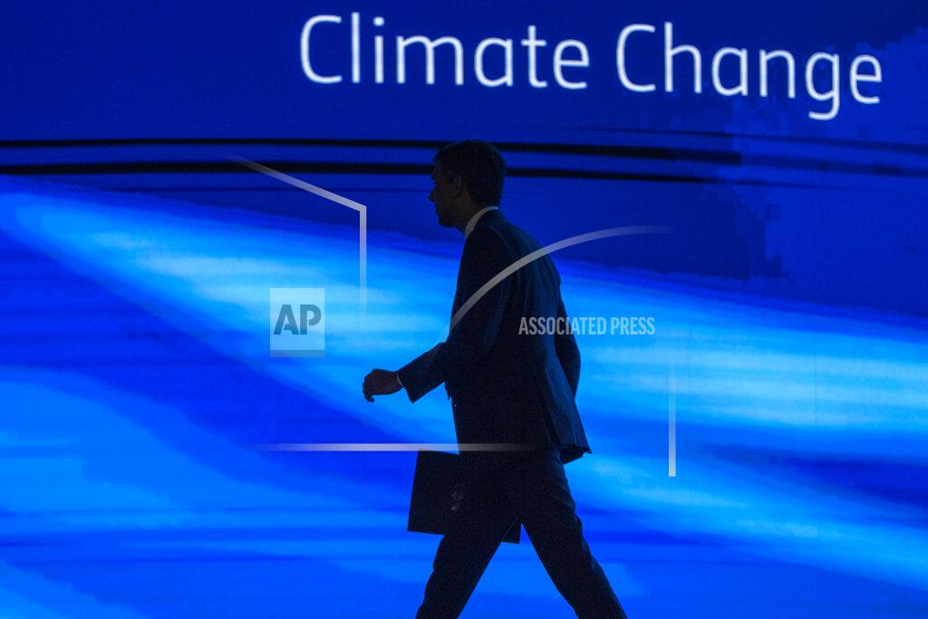 Nariman El-Mofty FILE - Britain's Prime Minister Rishi Sunak leaves the stage after speaking at the COP27 U.N. Climate Summit, in Sharm el-Sheikh, Egypt, Nov. 7, 2022. In his first month as Britain's prime minister, Rishi Sunak has stabilized the economy, reassured allies from Washington to Kyiv and even soothed the European Union after years of sparring between Britain and the bloc. But Sunak’s challenges are just beginning. He is facing a stagnating economy, a cost-of-living crisis – and a Conservative Party that is fractious and increasingly unpopular after 12 years in power. (AP Photo/Nariman El-Mofty, File)