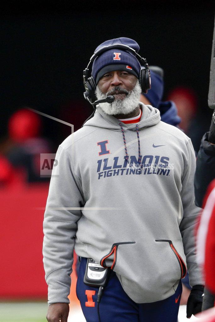 Nati Harnik Illinois head coach Lovie Smith walks the sidelines during the second half of an NCAA college football game against Nebraska in Lincoln, Neb., Saturday, Nov. 10, 2018. Nebraska won 54-35. (AP Photo/Nati Harnik)
