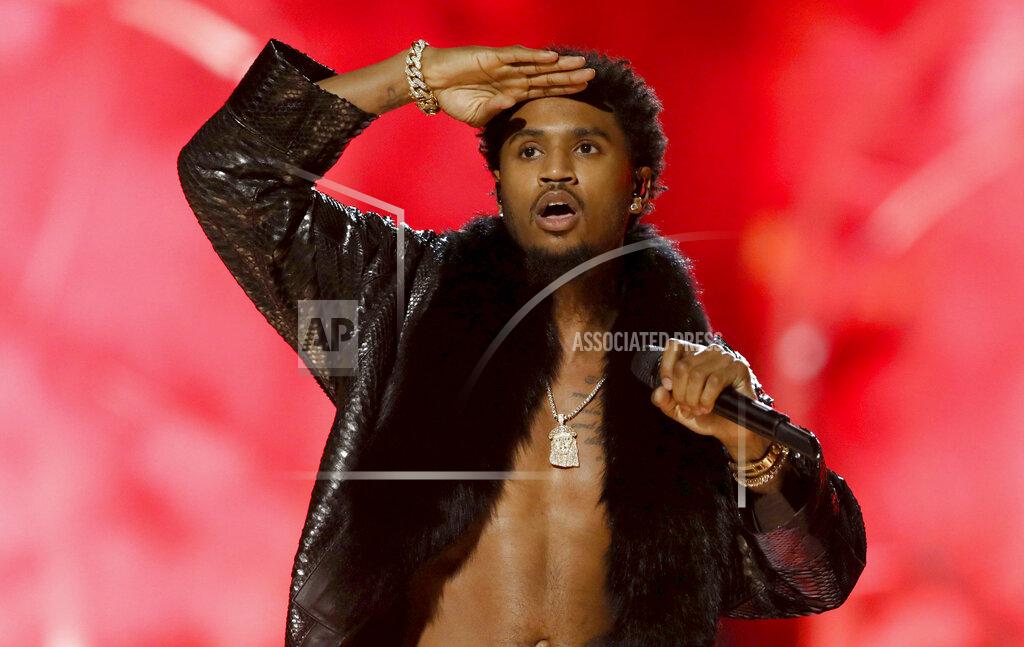 Matt Sayles FILE - R&B singer Trey Songz performs at the BET Awards on June 25, 2017, in Los Angeles. Songz was arrested during the AFC Championship game in Kansas City, Mo., after police said he refused to wear a mask and then punched an officer who was trying to remove him from the stadium. Songz, whose name is Tremaine Aldon Neverson, was released Monday, Jan. 25, 2021, from the Jackson County jail. (Photo by Matt Sayles/Invision/AP, File)