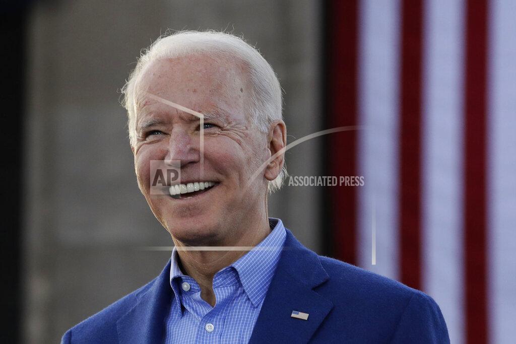 Charlie Riedel FILE - In this March 7, 2020, file photo, Democratic presidential candidate former Vice President Joe Biden acknowledges the crowd during a campaign rally in Kansas City, Mo. Biden has won the presidential primary in Hawaii. The results were announced Saturday, May 23, 2020. The party-run primary was delayed by more than a month because of the coronavirus. (AP Photo/Charlie Riedel, File)