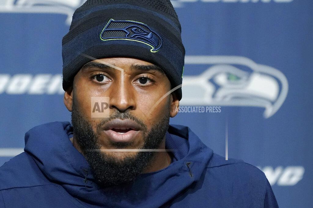 Ted S. Warren Seattle Seahawks linebacker Bobby Wagner talks to reporters before NFL football practice, Wednesday, Oct. 13, 2021, in Renton, Wash. (AP Photo/Ted S. Warren)