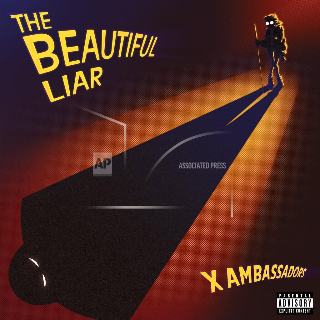 Uncredited This cover image released by KIDinaKORNER/Interscope Records shows "The Beautiful Liar," a release by X Ambassadors. (KIDinaKORNER/Interscope Records via AP)