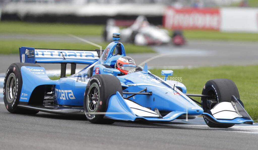 Michael Conroy Felix Rosenqvist, of Sweden, drives through a turn during practice for the Indy GP IndyCar auto race at Indianapolis Motor Speedway, Friday, May 10, 2019 in Indianapolis. (AP Photo/Michael Conroy)