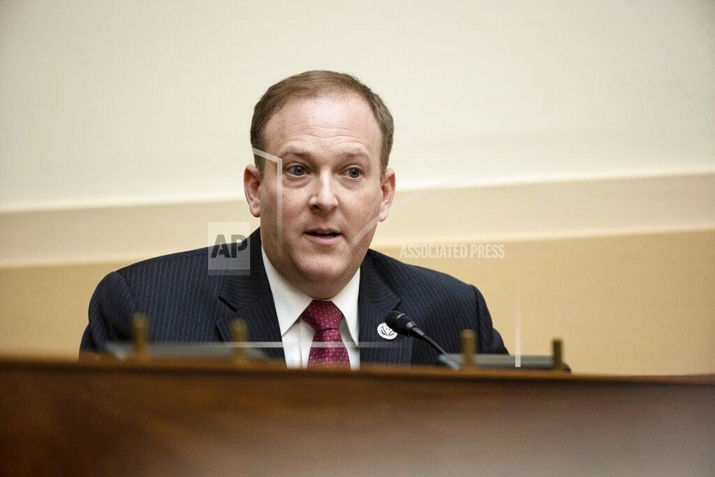 Ting Shen FILE - In this March 10, 2021 file photo, Rep. Lee Zeldin, R-N.Y., speaks during the House Committee on Foreign Affairs hearing on the administration foreign policy priorities on Capitol Hill in Washington. Zeldin has announced his candidacy for governor of New York. Zeldin launched his campaign Thursday, April 8, with an attack on incumbent Democrat Andrew Cuomo. (Ting Shen/Pool via AP, File)