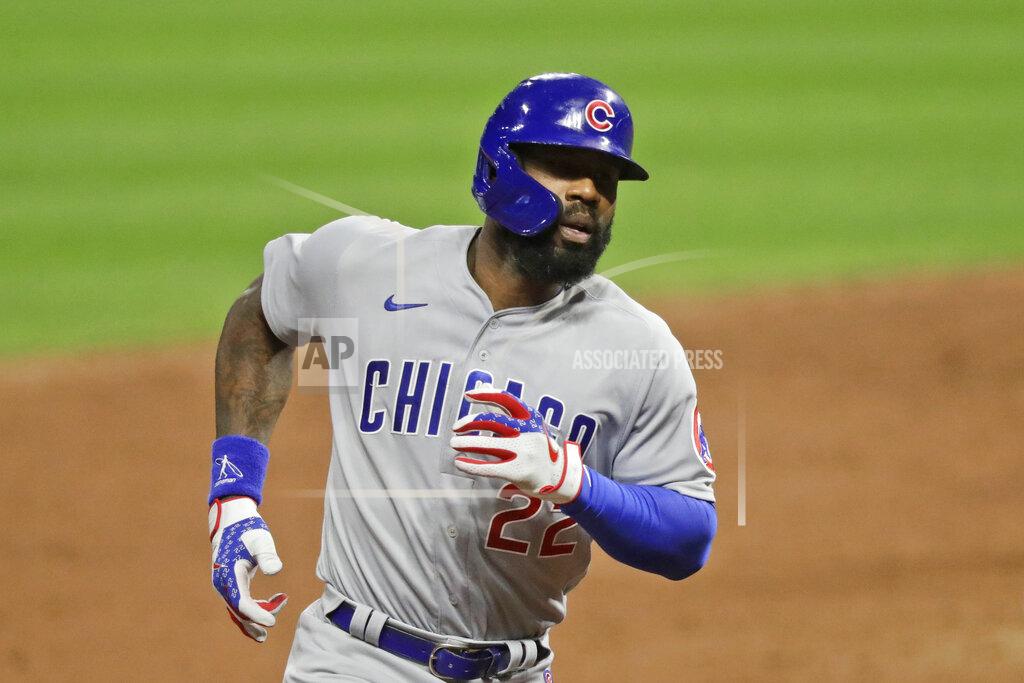 Tony Dejak Chicago Cubs' Jason Heyward rounds the bases after hitting a three-run home run in the sixth inning in a baseball game against the Cleveland Indians, Tuesday, Aug. 11, 2020, in Cleveland. (AP Photo/Tony Dejak)