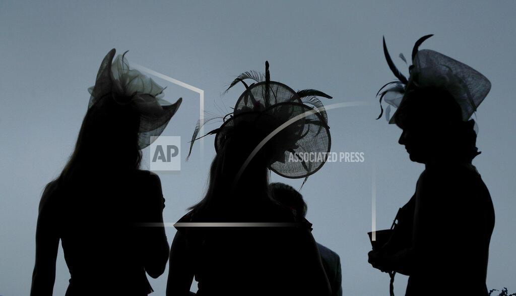 Matt Slocum Women wear hats before the 145th running of the Kentucky Derby horse race at Churchill Downs Saturday, May 4, 2019, in Louisville, Ky. (AP Photo/Matt Slocum)