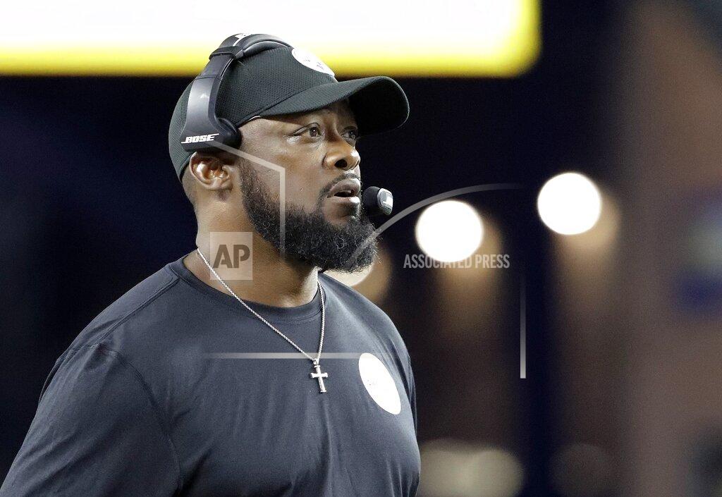 Steven Senne Pittsburgh Steelers head coach Mike Tomlin watches from the sideline in the first half an NFL football game against the New England Patriots, Sunday, Sept. 8, 2019, in Foxborough, Mass. (AP Photo/Steven Senne)