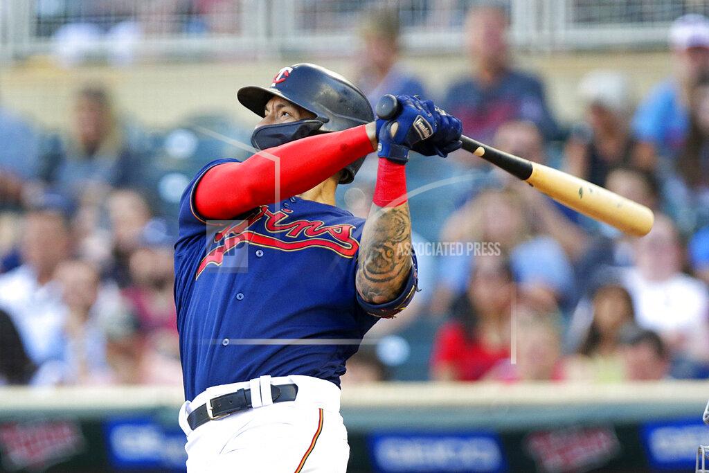 Andy Clayton-King Minnesota Twins' Carlos Correa watches his home run against the Cleveland Guardians during the third inning of a baseball game Wednesday, June 22, 2022, in Minneapolis. (AP Photo/Andy Clayton-King)