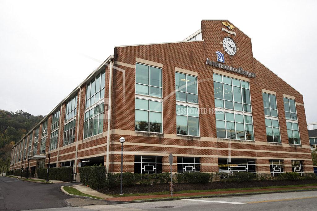 Matt Rourke FILE - In this Wednesday, Oct. 16, 2019, file photo, is an AmerisourceBergen Corp. office building in Conshohocken, Pa. Four companies say they'll move ahead with a $26 billion settlement of lawsuits over the opioid crisis. An announcement from drug distributors AmerisourceBergen, Cardinal Health and McKesson came Saturday, Sept. 4, 2021. (AP Photo/Matt Rourke, File)