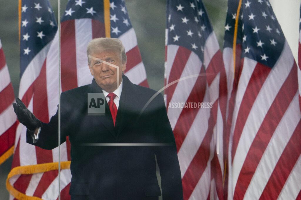 Evan Vucci President Donald Trump arrives to speak at a rally protesting the electoral college certification of Joe Biden as President, Wednesday, Jan. 6, 2021, in Washington. (AP Photo/Evan Vucci)