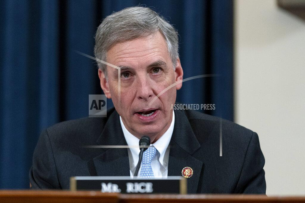 Alex Brandon FILE - Rep. Tom Rice, R-S.C., questions IRS commissioner Charles Rettig during a hearing of the Oversight Subcommittee about the 2022 tax filing season, on Capitol Hill in Washington, March 17, 2022. (AP Photo/Alex Brandon, File)