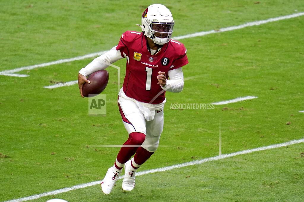 Ross D. Franklin Arizona Cardinals quarterback Kyler Murray (1) scrambles against the Miami Dolphins during the first half of an NFL football game, Sunday, Nov. 8, 2020, in Glendale, Ariz. (AP Photo/Ross D. Franklin)
