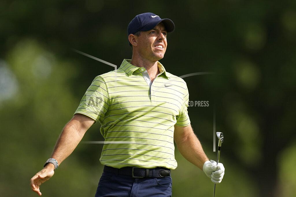 Eric Gay Rory McIlroy, of North Ireland, hits from the fairway on the 15th hole during the first round of the PGA Championship golf tournament, Thursday, May 19, 2022, in Tulsa, Okla. (AP Photo/Eric Gay)