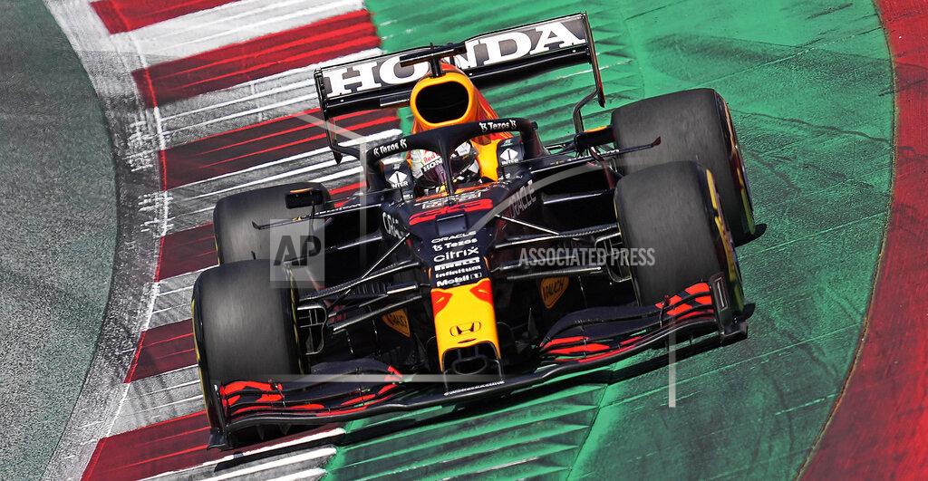 Darko Vojinovic Red Bull driver Max Verstappen of the Netherlands steers his car during the qualifying at the Red Bull Ring racetrack in Spielberg, Austria, Saturday, June 26, 2021. The Styrian Formula One Grand Prix will be held on Sunday, June 27, 2021. (AP Photo/Darko Vojinovic)