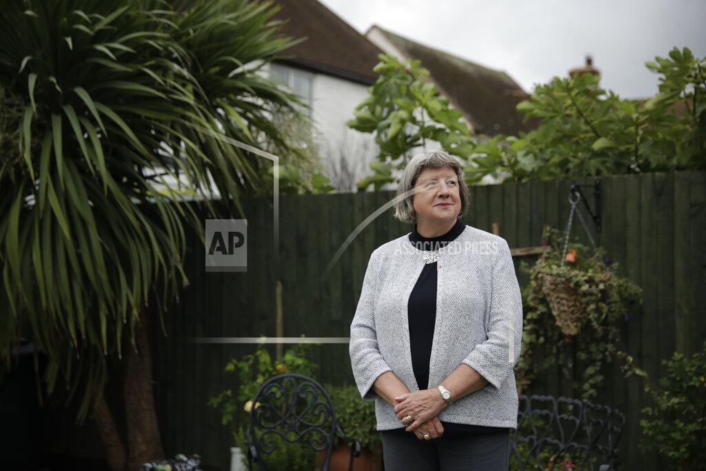 Matt Dunham Mayflower descendant Vicky Cosstick poses for a portrait in the back garden of her home in the town of Seaford, on the south coast of England, Friday, Oct. 2, 2020. Cosstick said she's troubled by the suffering the indigenous people endured, but she doesn't feel guilt. "I'm of course horrified and appalled to know what happened as a result of British colonialism in America and what happened to their Native American tribes and the Wampanoags," Cosstick said. "It's not as if they went to America in order to steal land from an indigenous population," she said. "Much of it was clearly wrong, but there are many stories that need to be told. And I think the anniversary gives a chance for all of those stories to be told." (AP Photo/Matt Dunham)