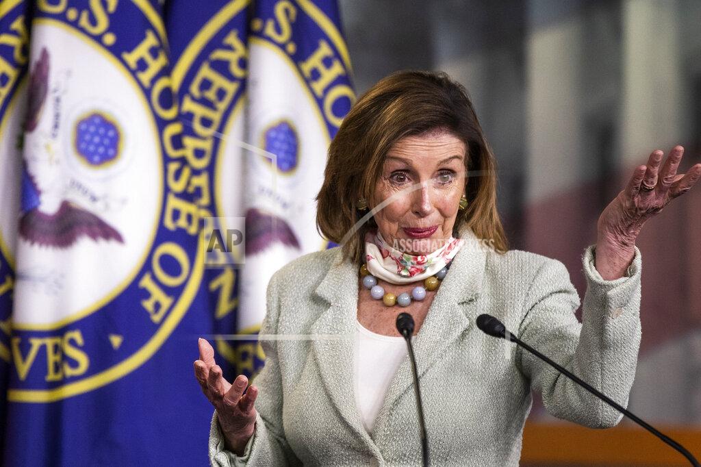 Manuel Balce Ceneta House Speaker Nancy Pelosi of Calif., speaks during a news conference on Capitol Hill, Wednesday, May 27, 2020, in Washington. (AP Photo/Manuel Balce Ceneta)