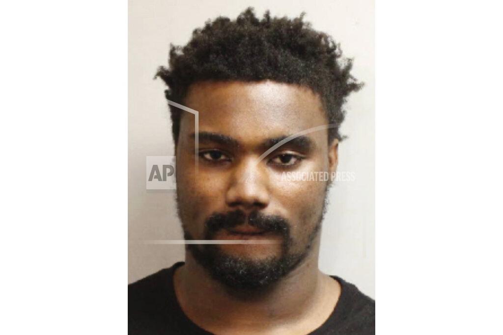 This booking photo provided by the Leon County, Fla., Sheriff's Office shows former Florida State offensive lineman Jauan Williams, who is facing misdemeanor charges that he struck his then-girlfriend during arguments two years ago. Williams, 23, vehemently denied the allegations during an interview with The Associated Press on Thursday, May 21, 2020. ( Leon County Sheriff's Office via AP)