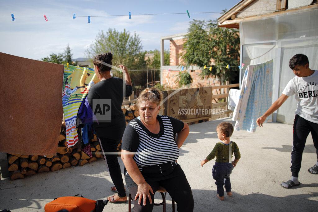 Vadim Ghirda Azime Ali Topchu, 48, a Bulgarian Roma woman, pauses during an interview with the Associated Press in a village on the outskirts of Burgas, Bulgaria, Monday, Sept. 28, 2020.(AP Photo/Vadim Ghirda)