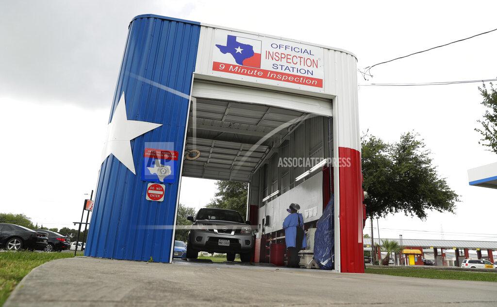 Eric Gay COVID-19 antibody testing and diagnostic testing are administered at a converted vehicle inspection station, Tuesday, July 7, 2020, in San Antonio. Local officials across Texas say their hospitals are becoming increasingly stretched and are in danger of becoming overrun as cases of the coronavirus surge. (AP Photo/Eric Gay)
