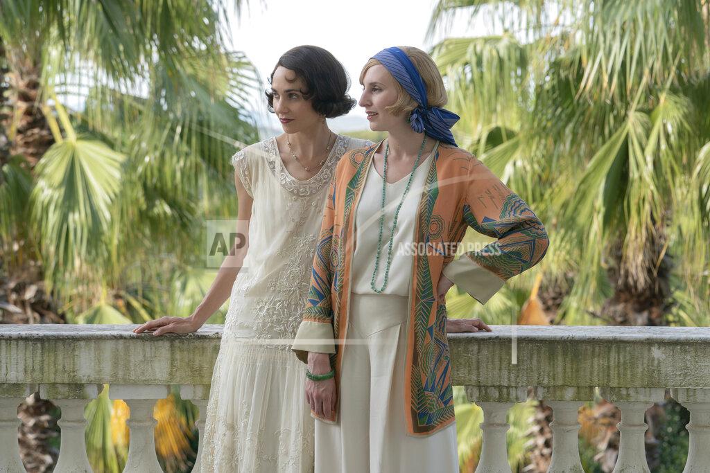 Ben Blackall This image released by Focus Features shows Tuppence Middleton as Lucy Branson, left, and Laura Carmichael as Lady Edith in a scene from "Downton Abbey: A New Era." (Ben Blackall/Focus Features via AP)