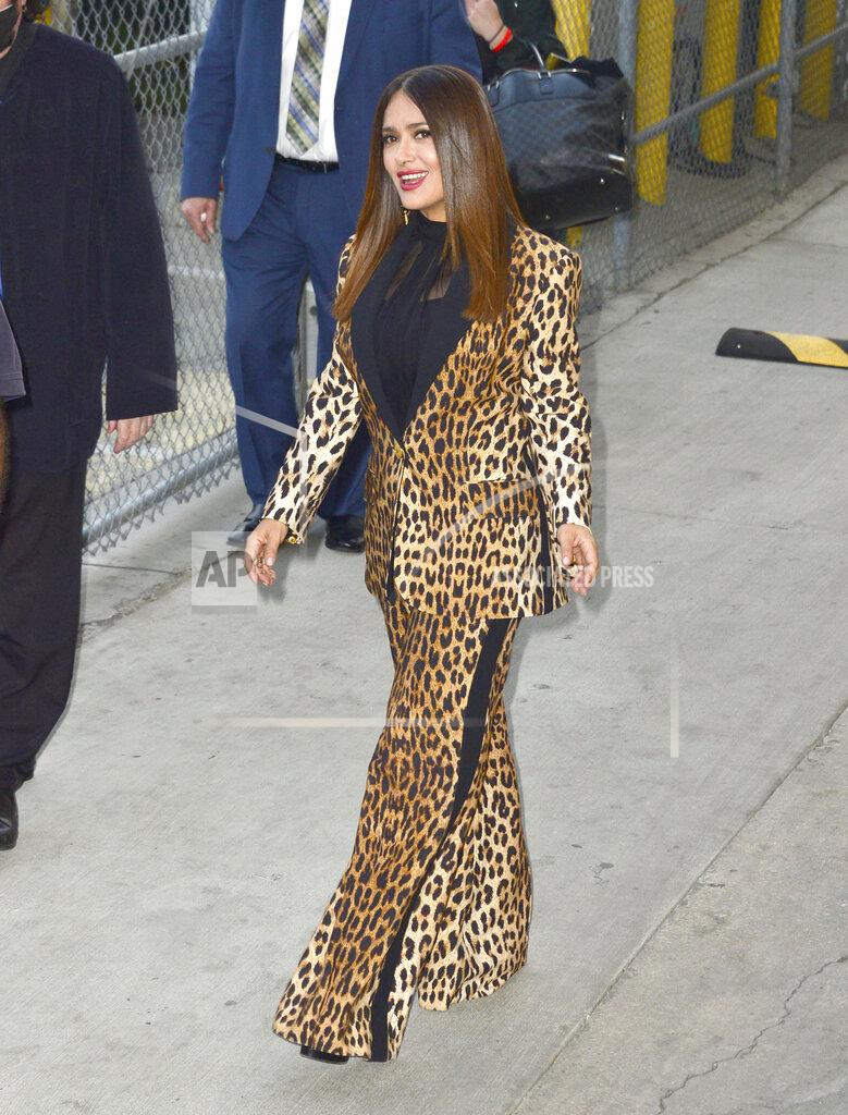Salma Hayek at 'Jimmy Kimmel Live!' in Los Angeles - 10/14/21