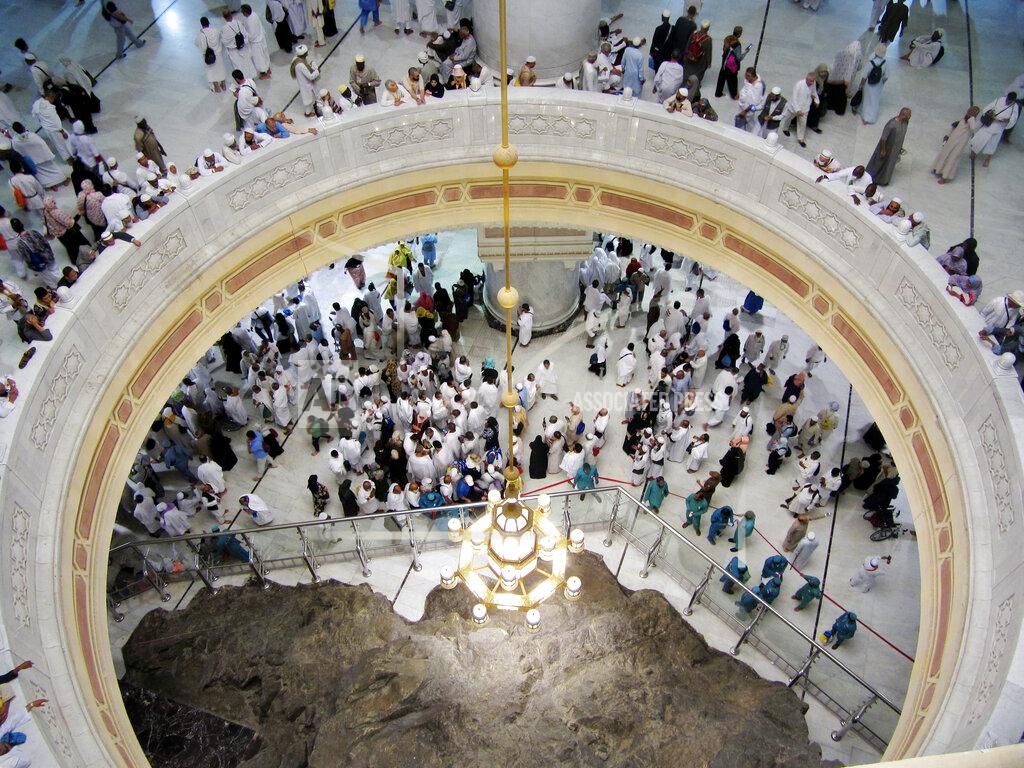 Amr Nabil FILE - In this Aug. 9, 2019 file photo pilgrims pray near the Al-Safa mountain, at the Grand Mosque, during the Hajj pilgrimage in the Muslim holy city of Mecca, Saudi Arabia. Saudi Arabia said Tuesday, June 22, 2020 this year’s hajj will not be canceled, but that due to the coronavirus only “very limited numbers” of people will be allowed to perform the pilgrimage that traditionally draws around 2 million people from around the world to Mecca once a year. (AP Photo/Amr Nabil, file)