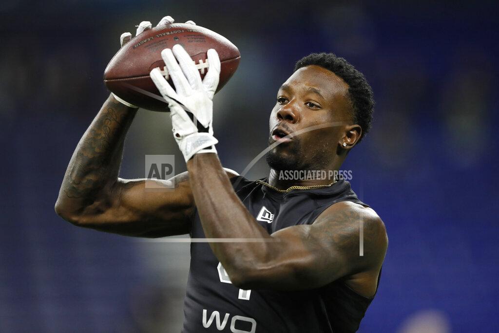 Charlie Neibergall Colorado wide receiver Tony Brown runs a drill at the NFL football scouting combine in Indianapolis, Thursday, Feb. 27, 2020. (AP Photo/Charlie Neibergall)