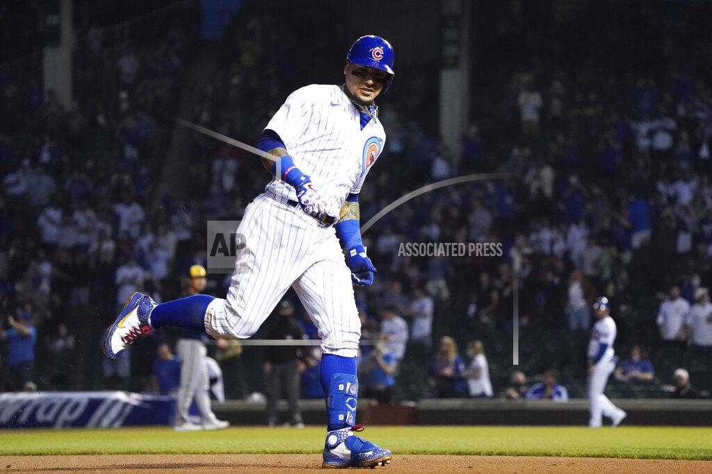 David Banks Chicago Cubs' Javier Baez runs the bases after hitting a home run against the Milwaukee Brewers during the fourth inning of a baseball game, Monday, April 5, 2021, in Chicago. (AP Photo/David Banks)