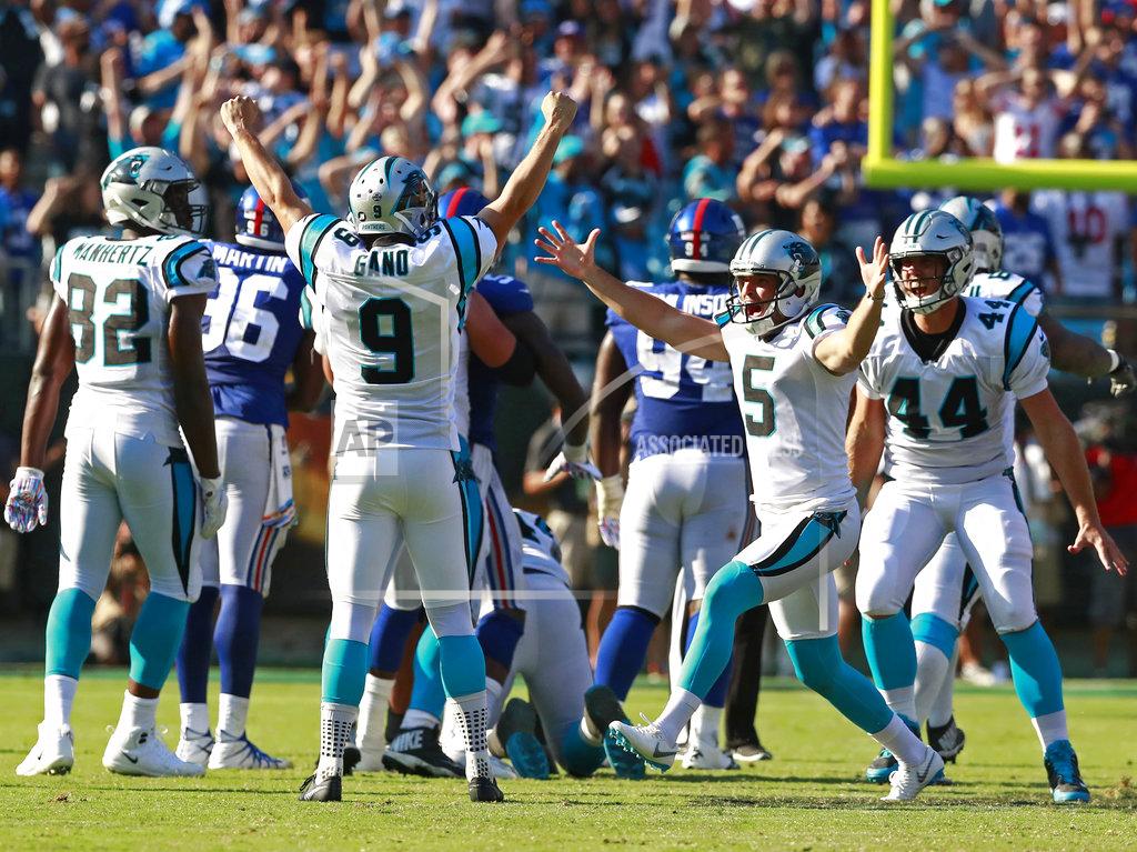 APTOPIX Giants Panthers Football