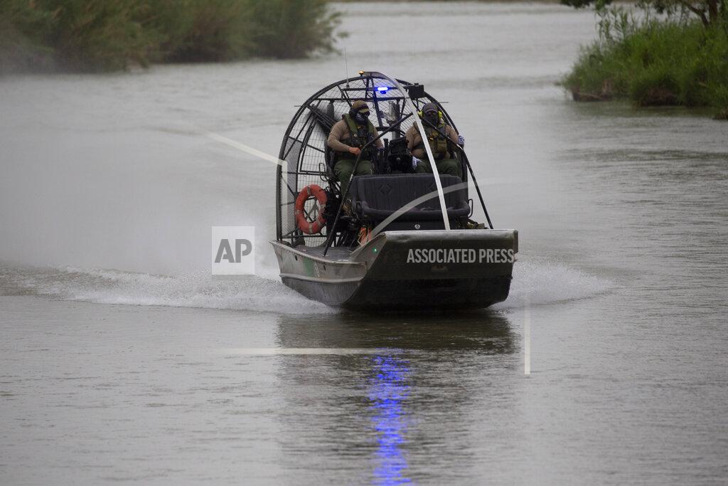 Dario Lopez-Mills A border Patrol boat navigates the Rio Grande river near Eagle Pass, Texas, Sunday May 22, 2022. Little has changed in what has quickly become one of the busiest corridors for illegal border crossings since a federal judge blocked pandemic-related limits on seeking asylum from ending Monday. (AP Photo/Dario Lopez-Mills)